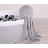 Peluche Polpo Coccolone con Sonaglio Grigio