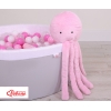 Peluche Polpo Coccolone con Sonaglio Rosa