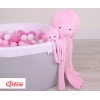 Peluche Polpo Coccolone con Sonaglio Rosa