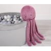 Peluche Polpo Coccolone con Sonaglio Rosa Scuro