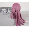 Peluche Polpo Coccolone con Sonaglio Rosa Scuro