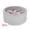 Piscina di Palline con 200 Palline Colorate Grigio Ragazzo