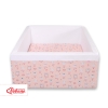 Piscina di Palline per Bambini Quadrato Rosa Ballerine