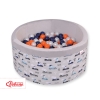 Piscina Morbida con 200 Palline Colorate Conigli