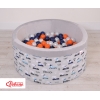 Piscina Morbida con 200 Palline Colorate Conigli