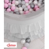 Piscina Morbida con Palline Grigio