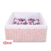 Piscina Morbida con Palline Quadrato Rosa Ballerine