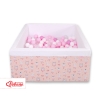 Piscina Morbida con Palline Quadrato Rosa Ballerine