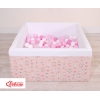 Piscina Morbida con Palline Quadrato Rosa Ballerine