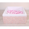 Piscina Morbida con Palline Quadrato Rosa Ballerine