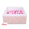 Piscina Morbida con Palline Quadrato Rosa Ballerine