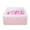 Piscina Morbida con Palline Quadrato Rosa Ballerine