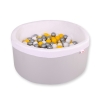 Piscina per Palline con 200 Palline Grigio