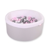 Piscina per Palline con 200 Palline Grigio