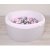 Piscina per Palline con 200 Palline Grigio