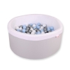 Piscina per Palline con 200 Palline Grigio