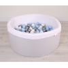 Piscina per Palline con 200 Palline Grigio