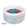 Piscina per Palline con 200 Palline Menta