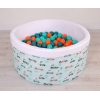 Piscina per Palline con 200 Palline Menta