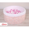 Piscina per Palline con 200 Palline Rosa Ballerine