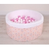 Piscina per Palline con 200 Palline Rosa Ballerine