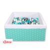 Piscinetta Morbida di Palline con Palline Quadrato Menta