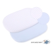 Lenzuolo con angoli in cotone per culla - 2 pezzi Blu Set