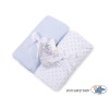 Lenzuolo con angoli in cotone per culla - 2 pezzi Blu Set