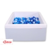 Quadrato Piscina di Palline con 200 Palline Colorate Blu