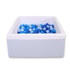 Quadrato Piscina di Palline con 200 Palline Colorate Blu