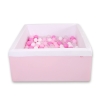 Quadrato Piscina di Palline con 200 Palline Colorate Rosa