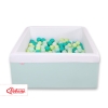 Quadrato Piscina per Palline con 200 Palline Menta