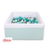 Quadrato Piscina per Palline con 200 Palline Menta