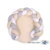 Riduttore Intrecciato Tappetino 2 in 1 Bianca Grigio Beige