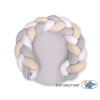 Riduttore Intrecciato Tappetino 2 in 1 Bianca Grigio Beige