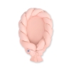Riduttore per Neonati Paracolpi Treccia 2 in 1 Rosa Cipria