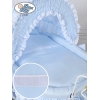 Romantica Culla Vintage in Vimini Completa Blu Vittoria
