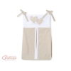 Sacca Organizer per Pannolini Beige Pois Bianchi Cuori