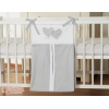 Sacca Organizer per Pannolini Grigio Cuori