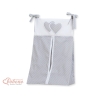 Sacca Organizer per Pannolini Grigio Pois Bianchi Cuori