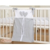 Sacca Organizer per Pannolini Grigio Pois Bianchi Cuori