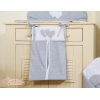 Sacca Organizer per Pannolini Grigio Pois Bianchi Cuori