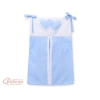 Sacca Organizer per Pannolini Menta Blu Pois Bianchi Cuori