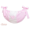 Sacca per Giochi Giocattoli Rosa Pois Bianchi Cuori