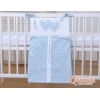Sacca per Pannolini per Lettino Neonato Blu Fiori Fiori Cuori