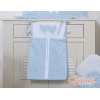 Sacca per Pannolini per Lettino Neonato Blu Fiori Fiori Cuori