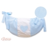 Sacca Portagiochi per Lettino - Cuori Blu a Strisce Cuori