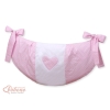 Sacca Portagiochi per Lettino - Cuori Rosa Pois Bianchi Cuori