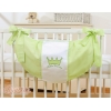 Sacca Portagiochi per Lettino - Cuori Verde Little Prince/Princess
