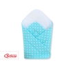 Sacco Nanna con Struttura Rigida - Cuori Turchese Pois Bianchi Cuori